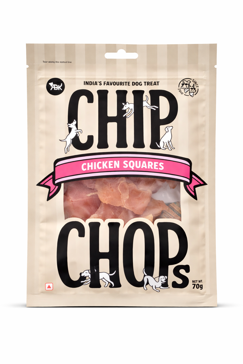 Chip Chops Chicken Squares - 70g