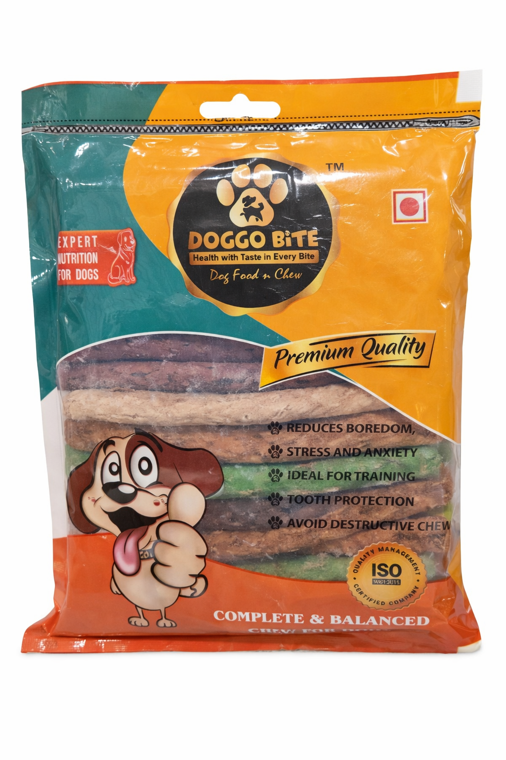 Doggo Bite Mixed Munchy Chewsticks - 5 Inch - 500g