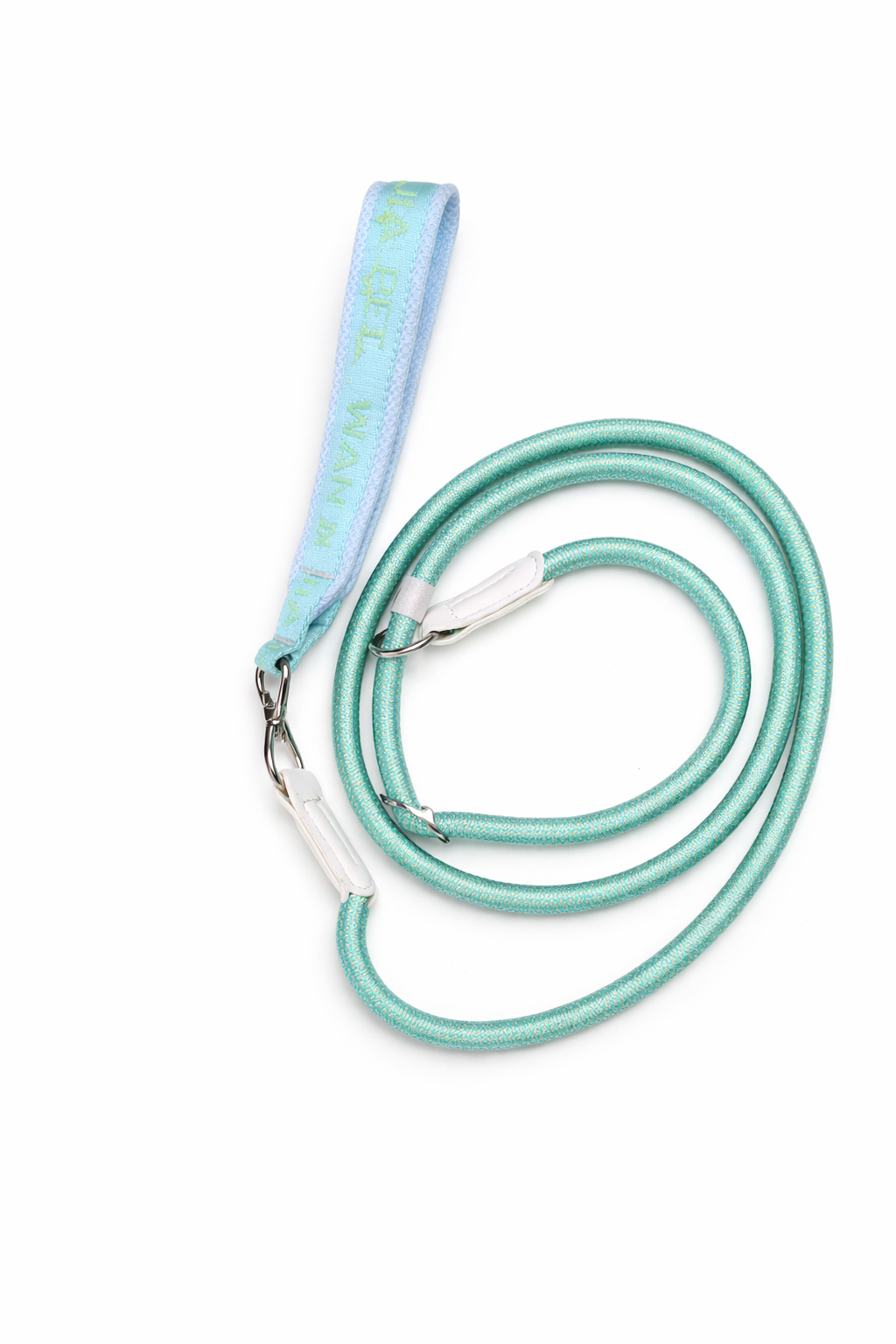 Scoobe Doo Premium Rope Dog Leash – Mint Green & Blue Gradient Handle