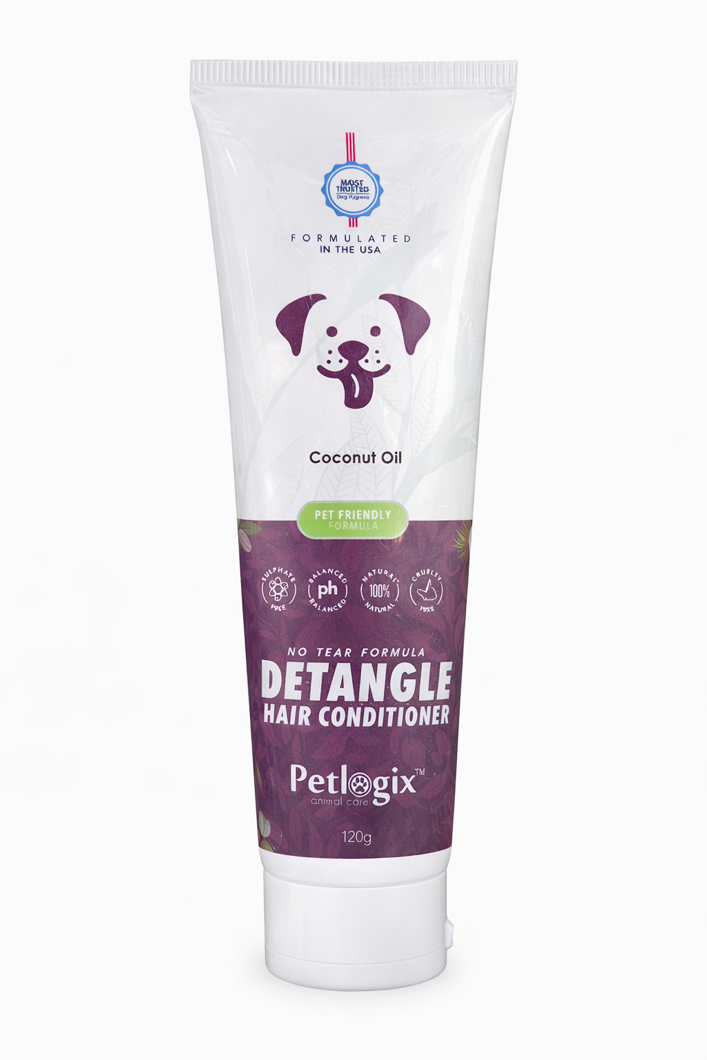 Petlogix Detangle Hair Conditioner – Coconut Oil – 120g