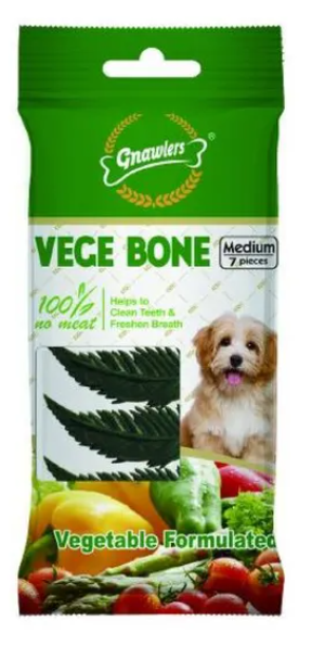 Gnawlers Vegetable Bone Dog Chew 60g