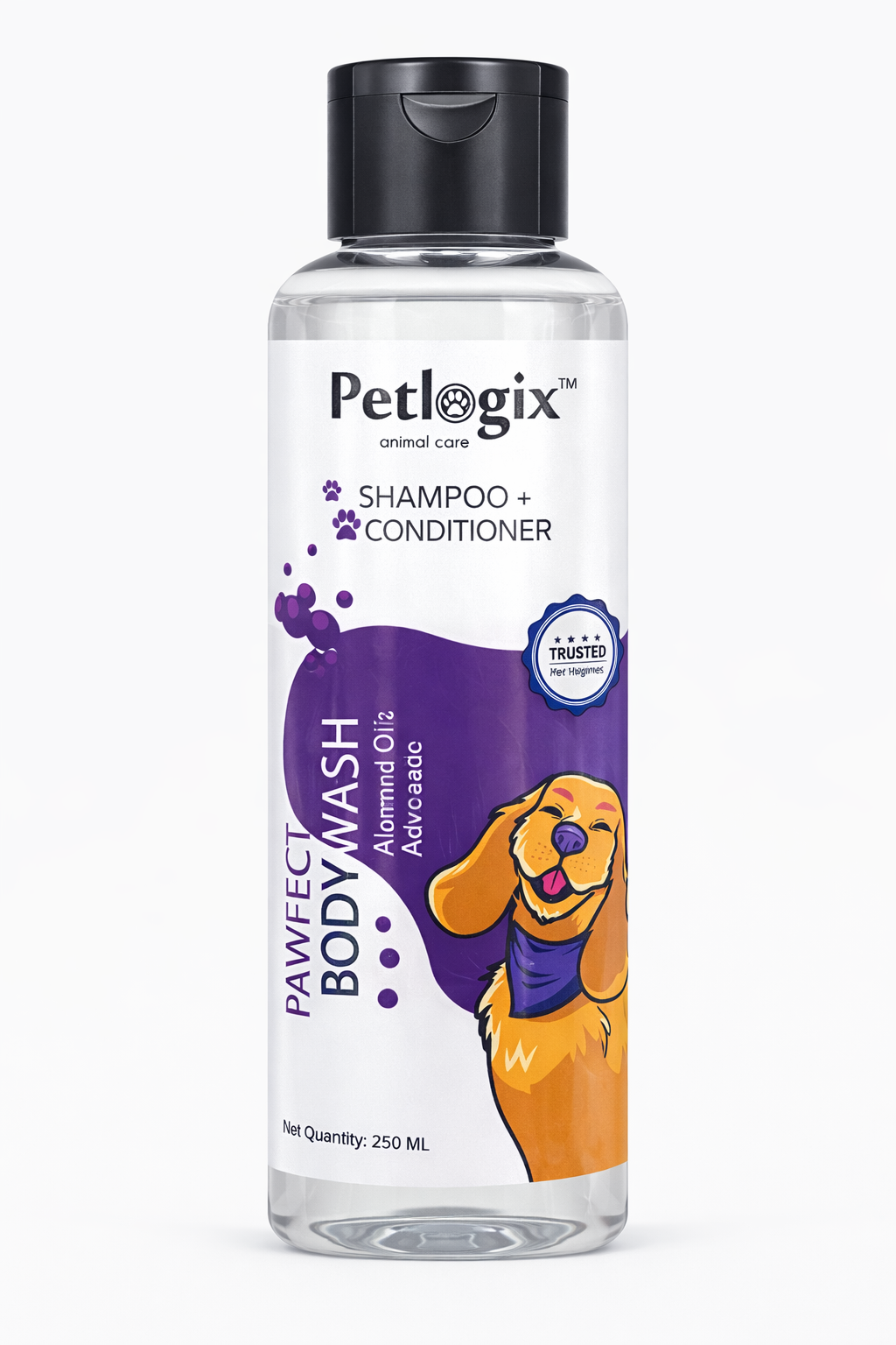 Petlogix Pawfect Body Wash – Almond, Oats & Cucumber – 250ml