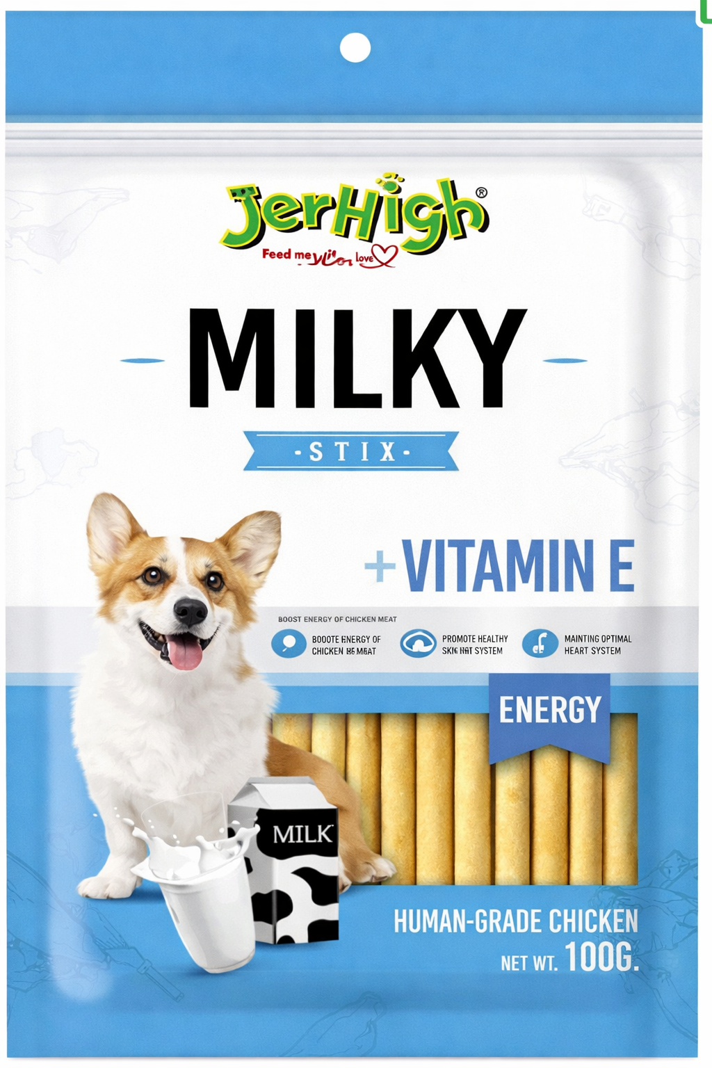 JerHigh Dog Snack - Milky Stick 100g