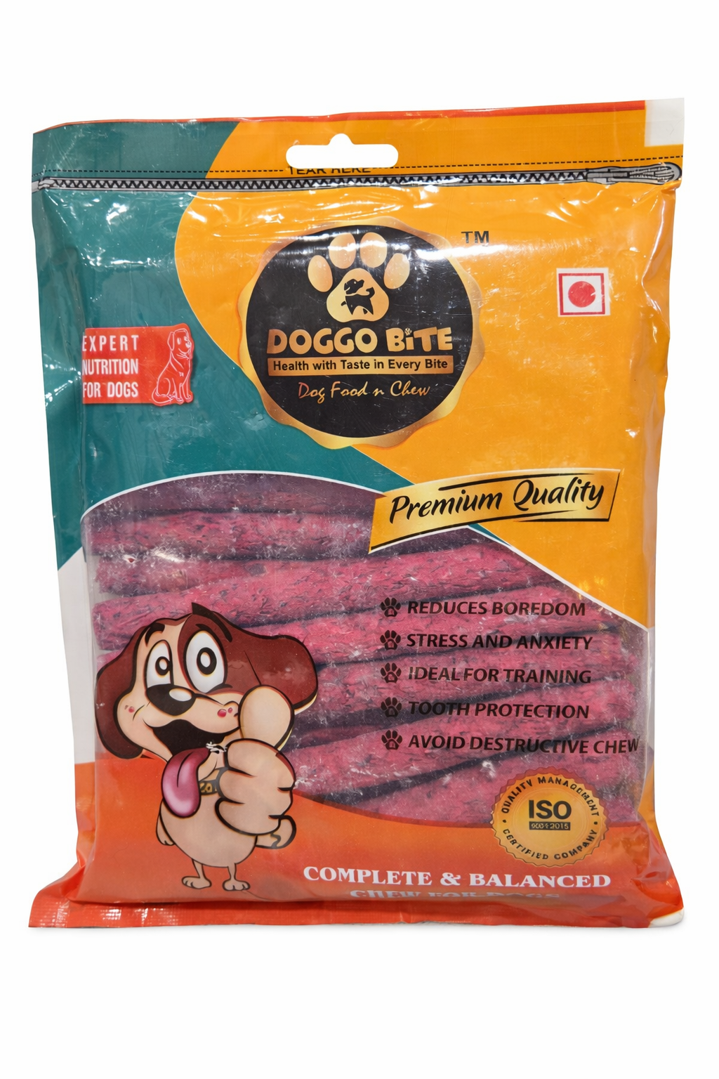 Doggo Bite Mutton Munchy Chewsticks - 5 Inch - 500g