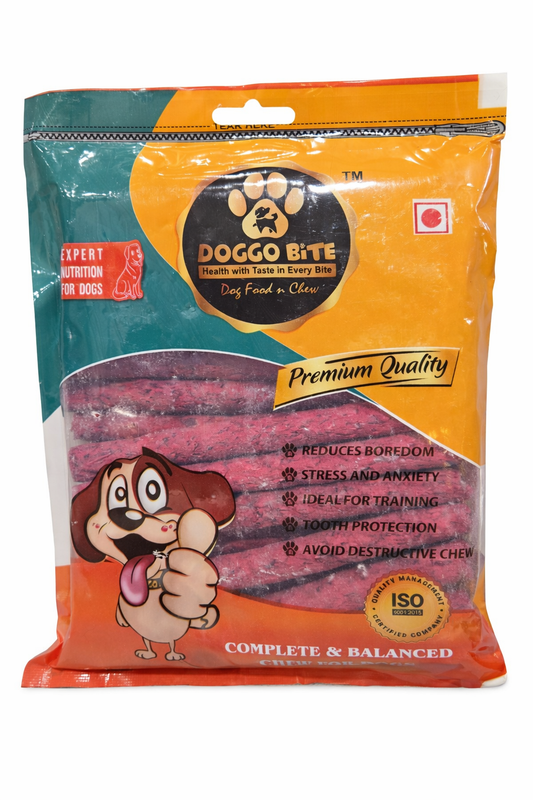 Doggo Bite Mutton Munchy Chewsticks - 5 Inch - 500g