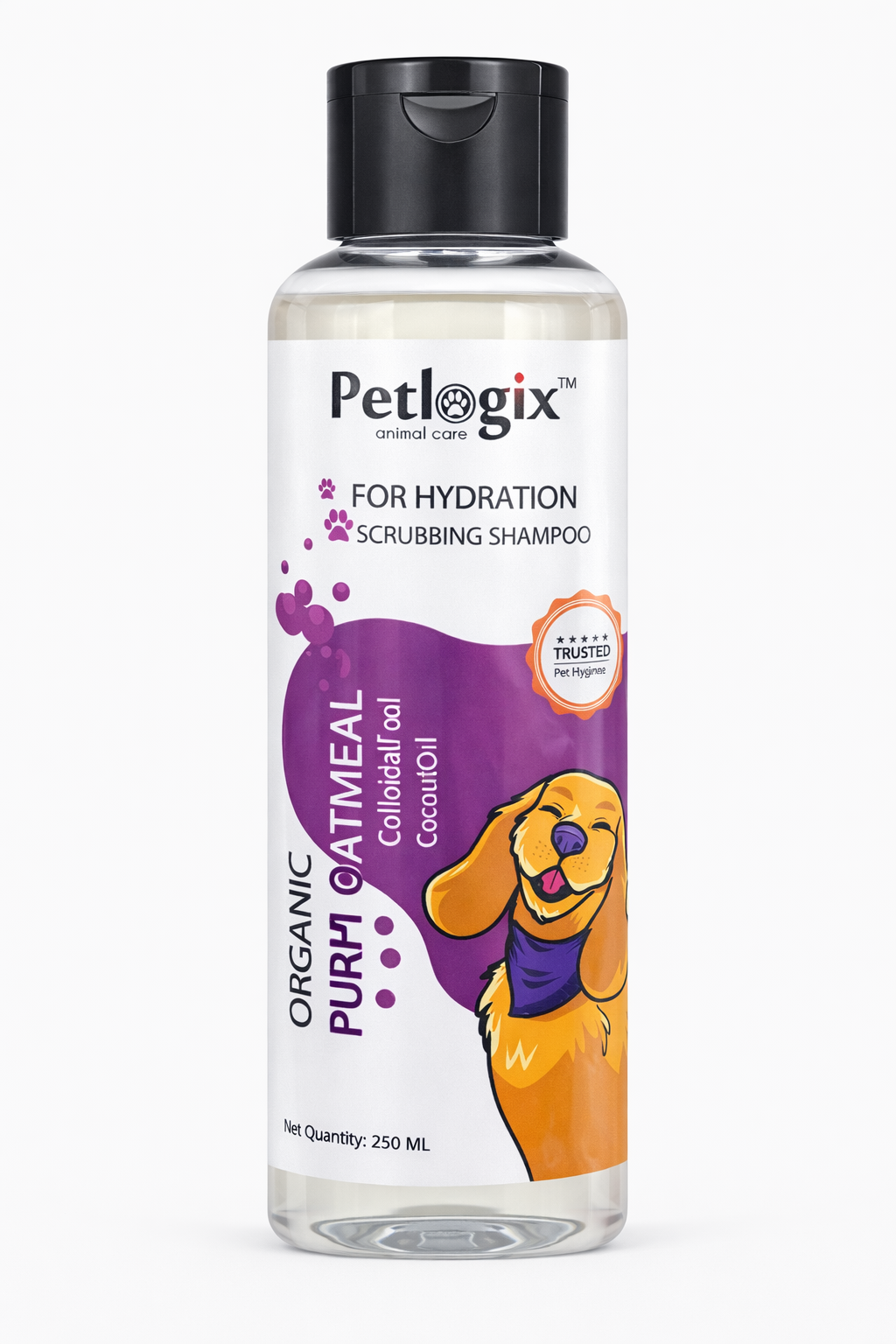 Petlogix Organic Oatmeal Wash – Coconut & Colloidal Oatmeal – 250ml