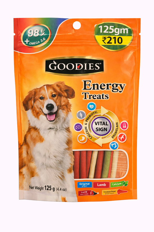 Goodies Energy Treats - Stick Shape (Assorted Colors) - 125g