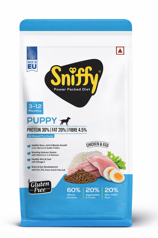Sniffy Puppy Chicken & Egg Dry Food 800g