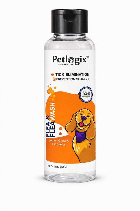 Petlogix Tick & Flea Wash – Lemon Grass & Citronella – 250ml