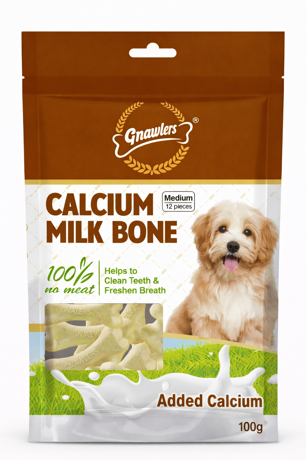 Gnawlers Calcium Bone (35 Pieces Medium) - 800g