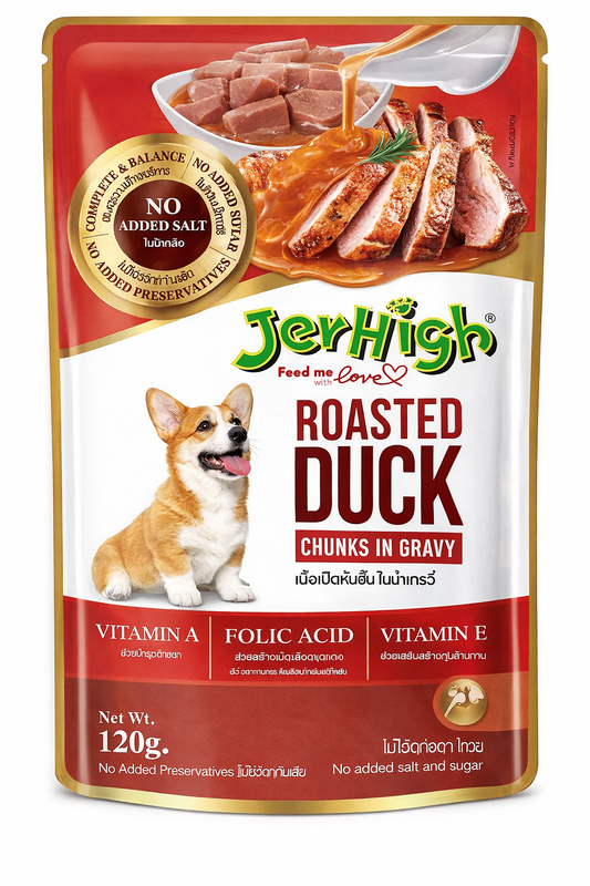 JerHigh Roasted Duck Chunks in Gravy 120g