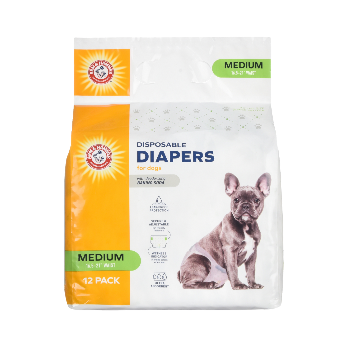 Arm & Hammer Medium Diapers - Premium Absorbency & Odor Control
