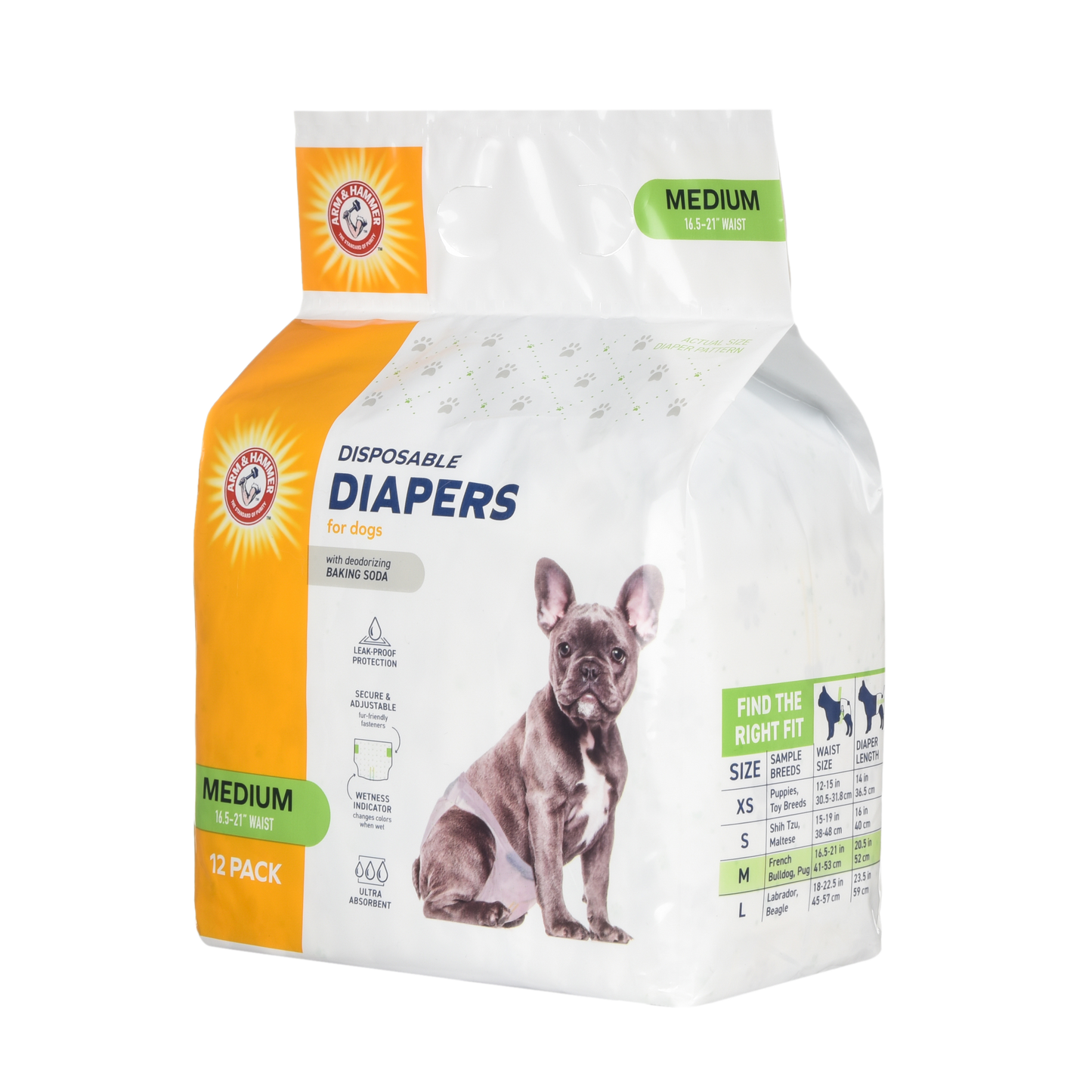 Arm & Hammer Medium Diapers - Premium Absorbency & Odor Control