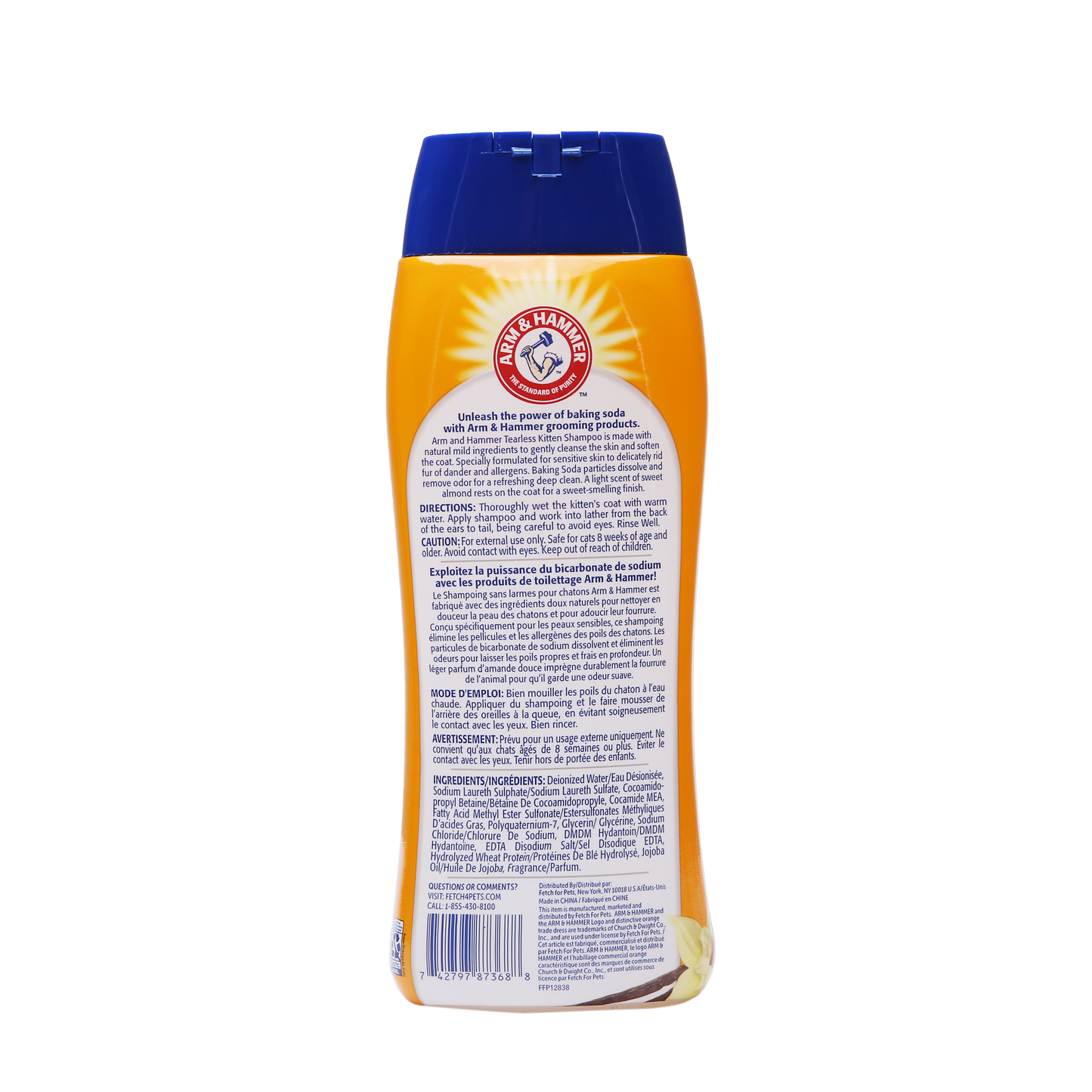 Arm & Hammer Tearless Kitten Shampoo - Gentle Formula (20 oz)