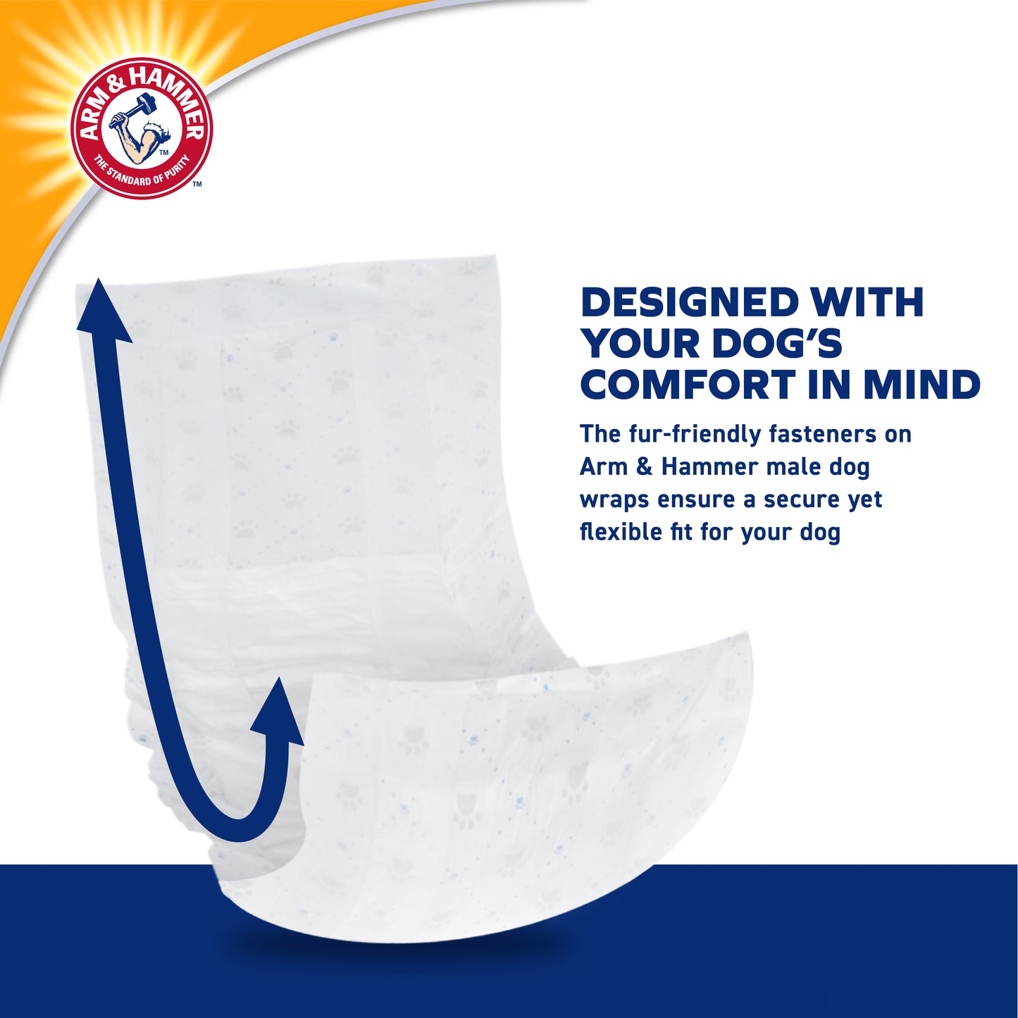 Arm & Hammer Male Dog Wraps - Extra Small Size (12 Count) | Odor Control & Leak Protection