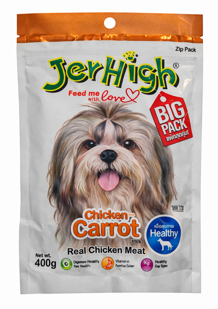JerHigh Dog Snack - Carrot Stick 400g