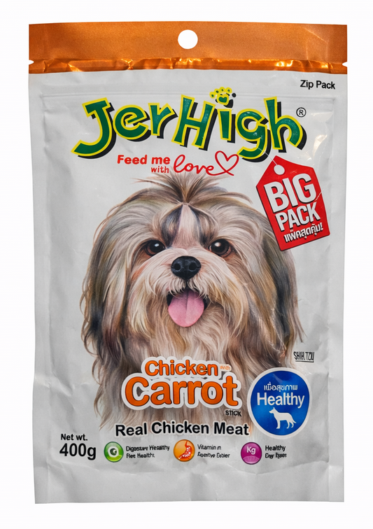 JerHigh Dog Snack - Carrot Stick 400g