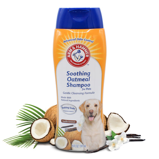 Arm & Hammer Soothing Oatmeal Shampoo for Dogs - Vanilla Coconut Scent (20 oz)