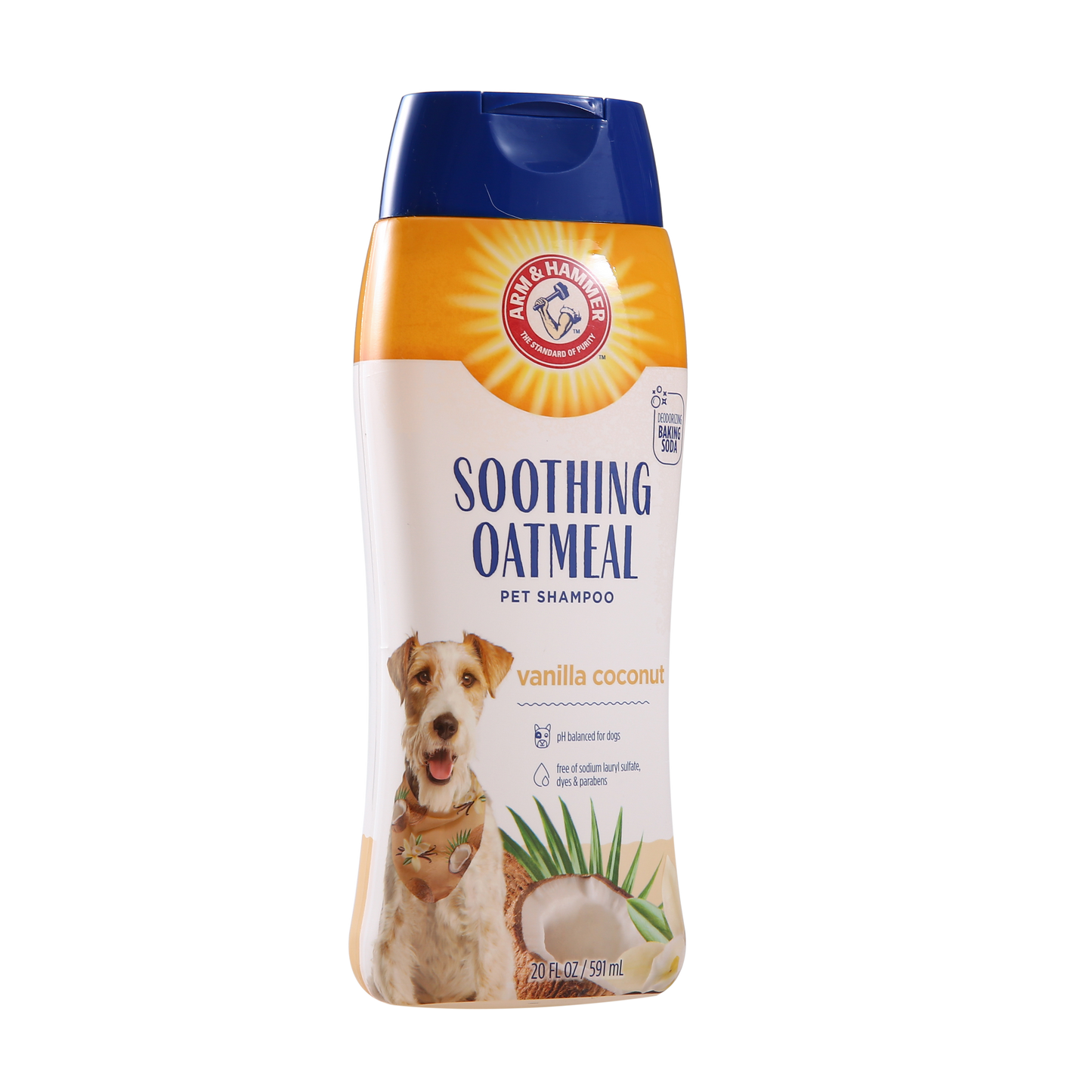 Arm & Hammer Soothing Oatmeal Shampoo for Dogs - Vanilla Coconut Scent (20 oz)