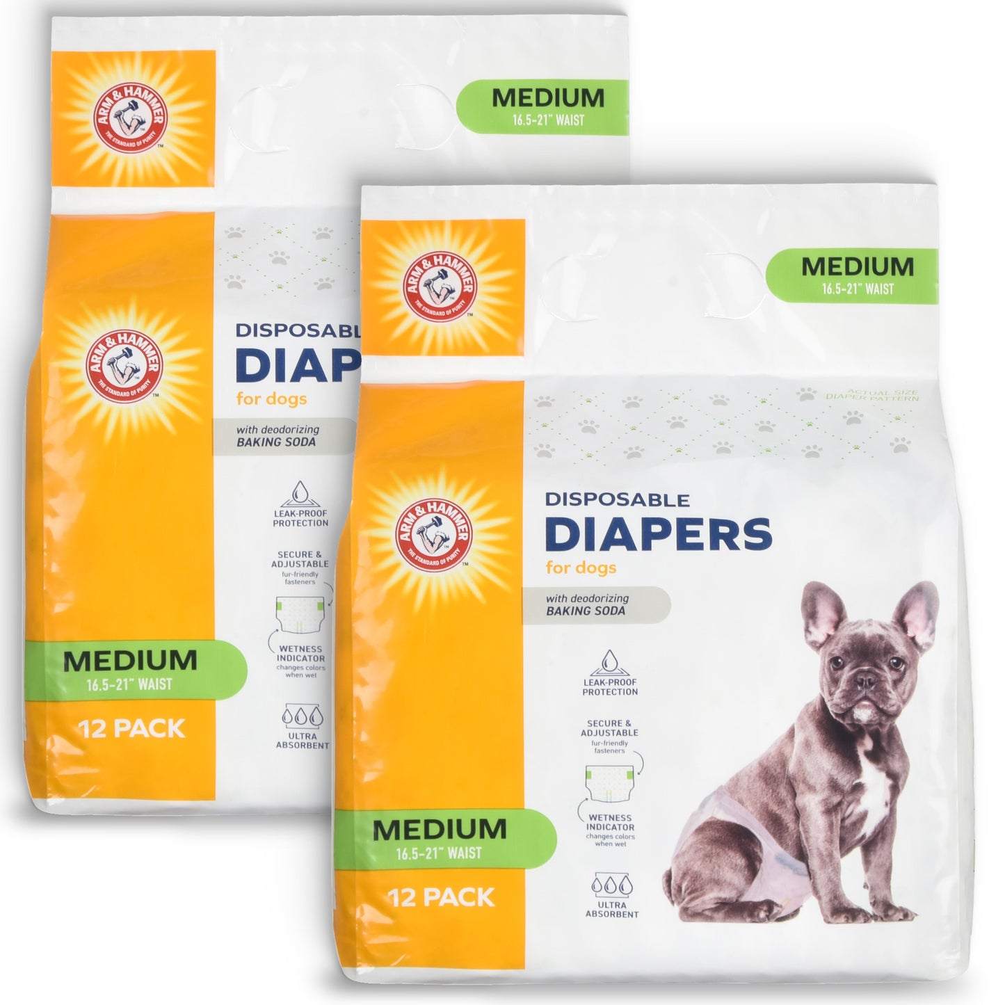 Arm & Hammer Medium Diapers - Premium Absorbency & Odor Control