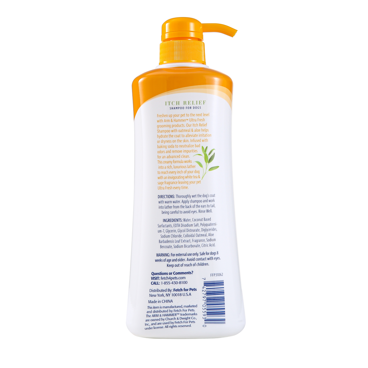 Arm & Hammer Ultra Fresh Deep Cleansing Shampoo with Oatmeal & Aloe - Soothing Formula (24 oz Value Size)