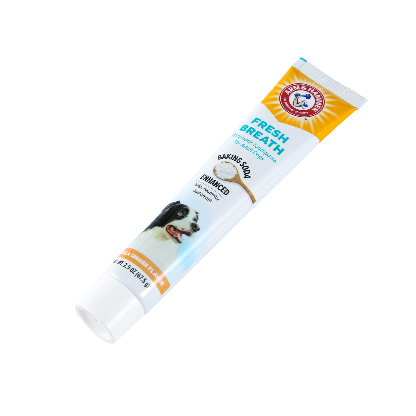Arm & Hammer Fresh Breath Enzymatic Toothpaste for Dogs - Vanilla Ginger Flavor (2.5 oz)