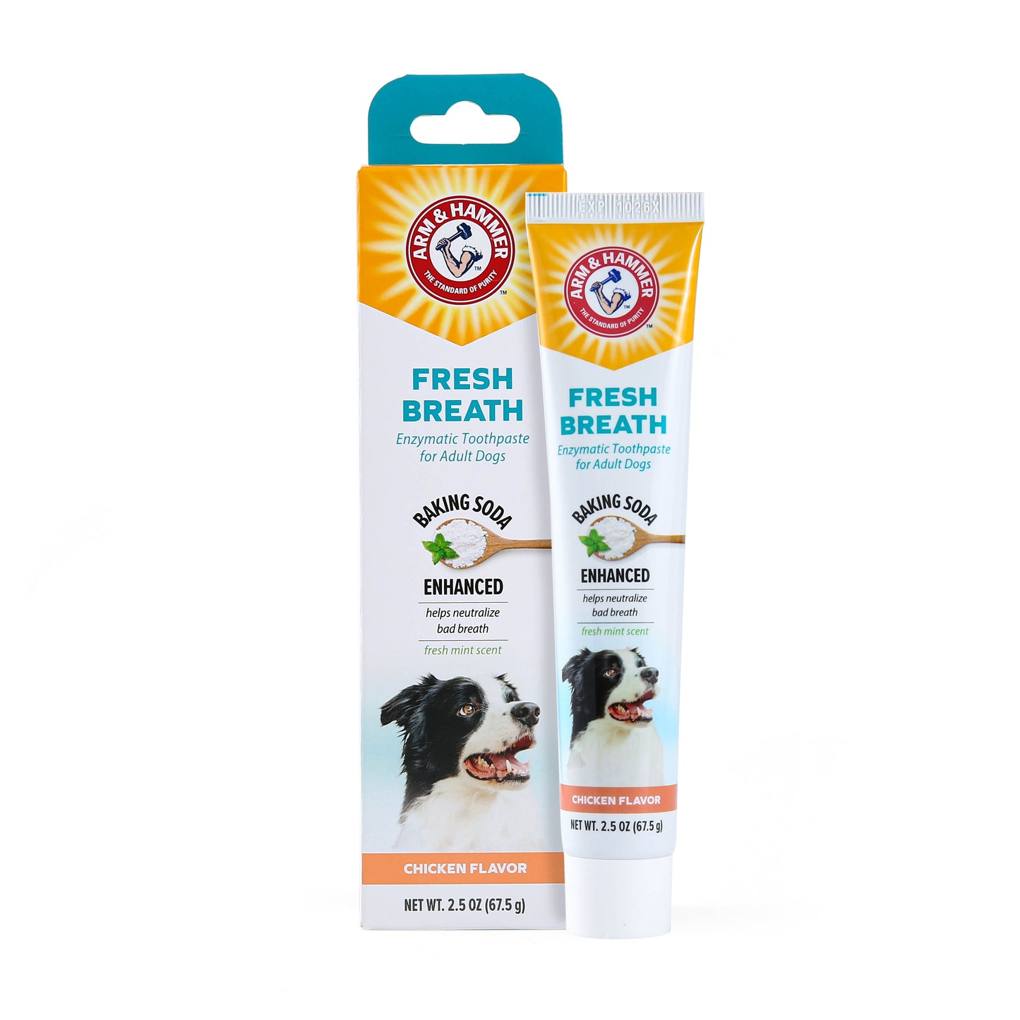 Arm & Hammer Fresh Breath Enzymatic Toothpaste for Dogs - Chicken Flavor (2.5 oz)