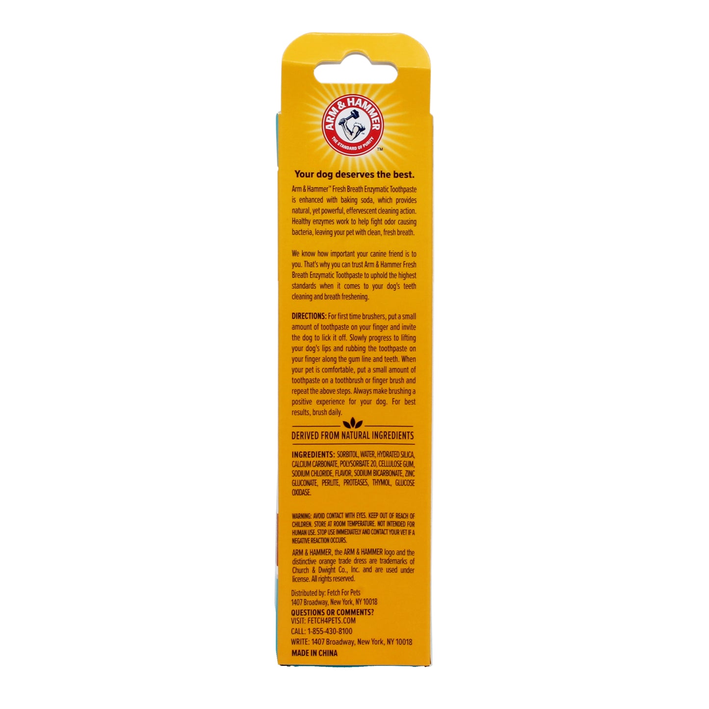 Arm & Hammer Fresh Breath Enzymatic Toothpaste for Dogs - Chicken Flavor (2.5 oz)