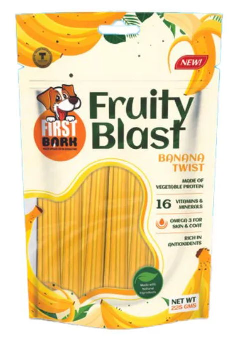 First Bark Fruity Blast Dog Snack (Banana Twist) 225g