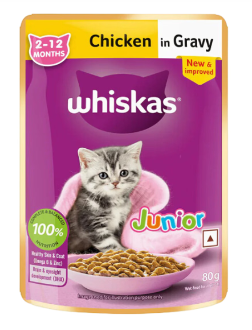 Whiskas Junior Chicken in Gravy (80g)