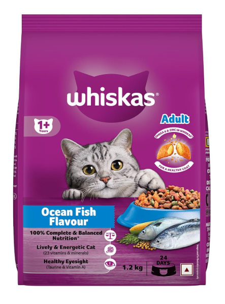 Whiskas Ocean Fish Flavour Adult Dry Food (3kg)