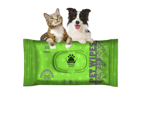 Paws Samrat Pet Wipes – Natural Formula with Vitamin E & Aloe Vera Extracts