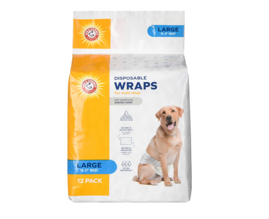Arm & Hammer Male Wraps – Large