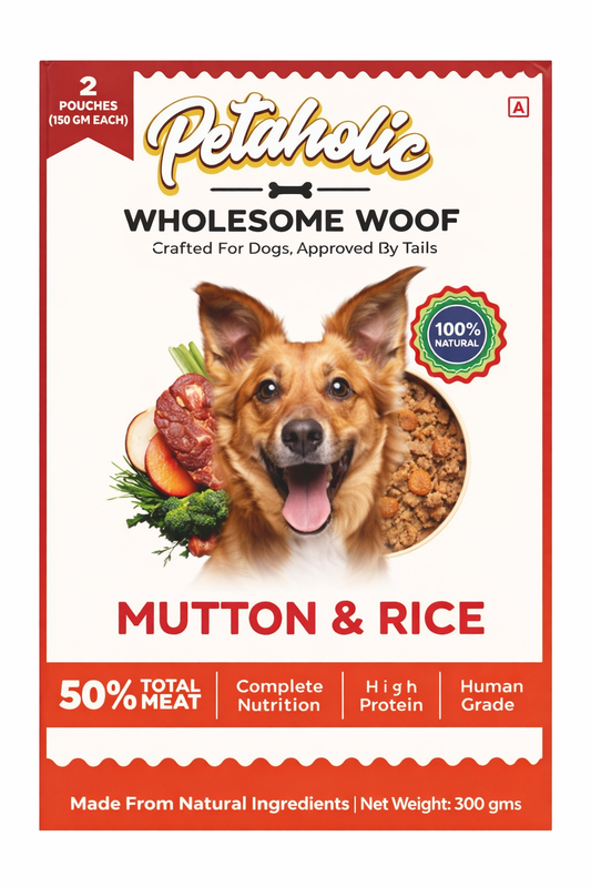 Petaholic Mutton & Rice Dog Food 300g
