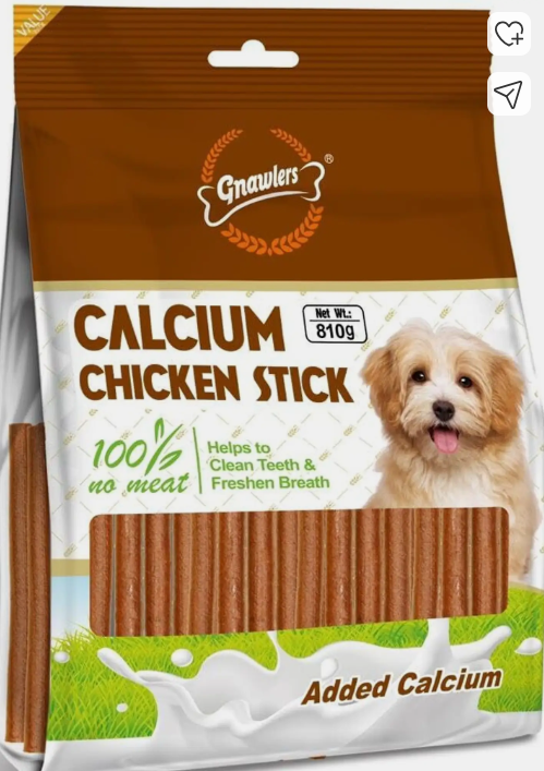 Gnawlers Calcium Stick (Chicken Flavour) - 810g