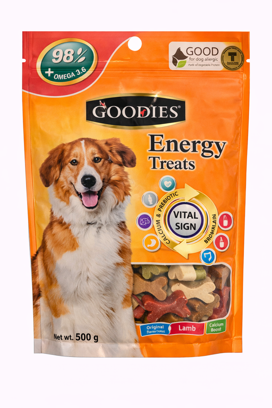 Goodies Energy Treats - Bone Shape (Assorted Colors) - 500g