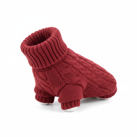 Cozy Knit Dog Sweater
